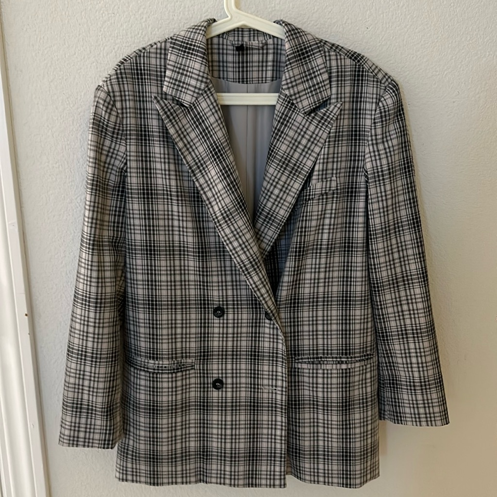 Grey Checked Jacket